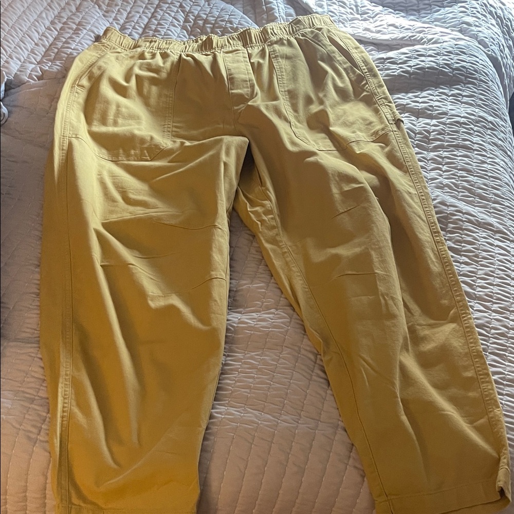 Yellow “Pulla” wide leg pants
